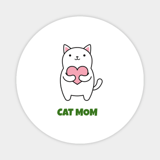 Cat Mom By LAMAJ Magnet